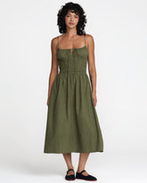 Raya Midi Dress - Olive | RVCA for sale