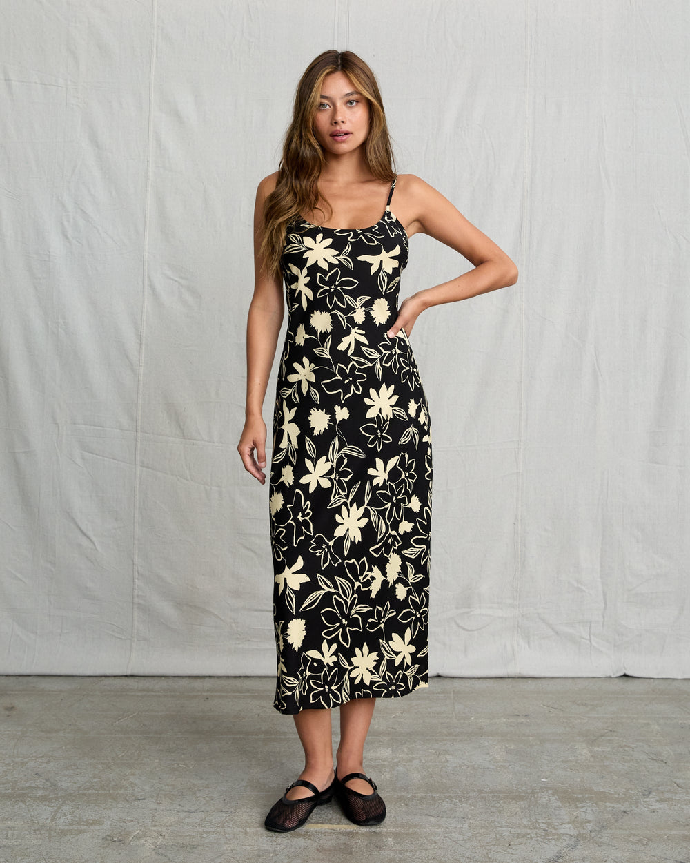 Aelia Midi Dress - Rvca Black Floral | RVCA sale
