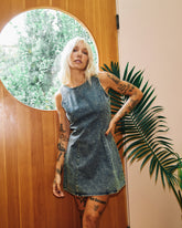 Jessie Mini Dress - Dusty Blue Wash | RVCA online