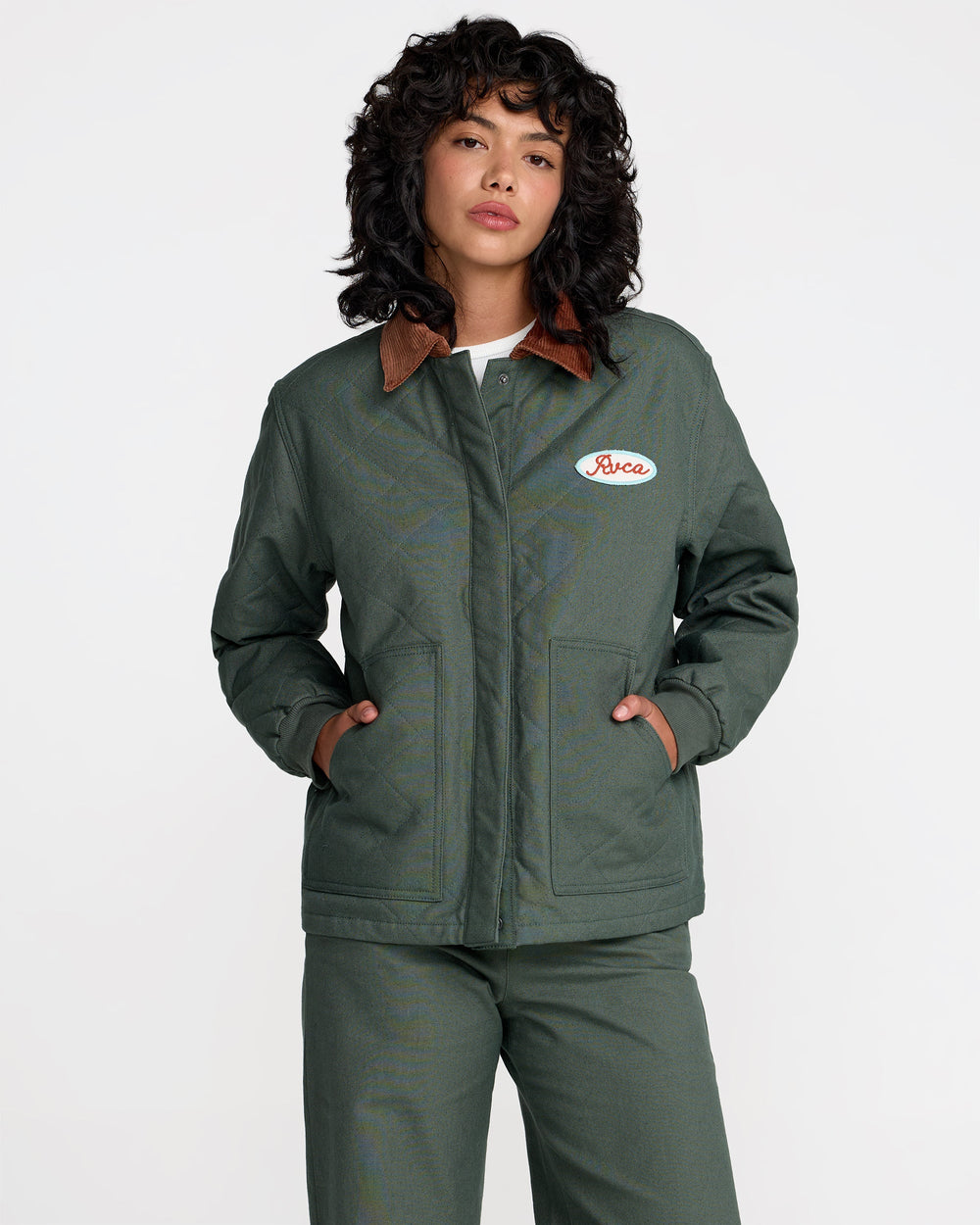 Clover Quilted Jacket - Wintermoss | RVCA US