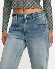Coco II Denim Pant - Light Vintage Indigo | RVCA for sale