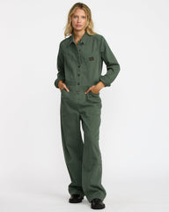 Dayshift Boiler Suit - Fir Green | RVCA for sale
