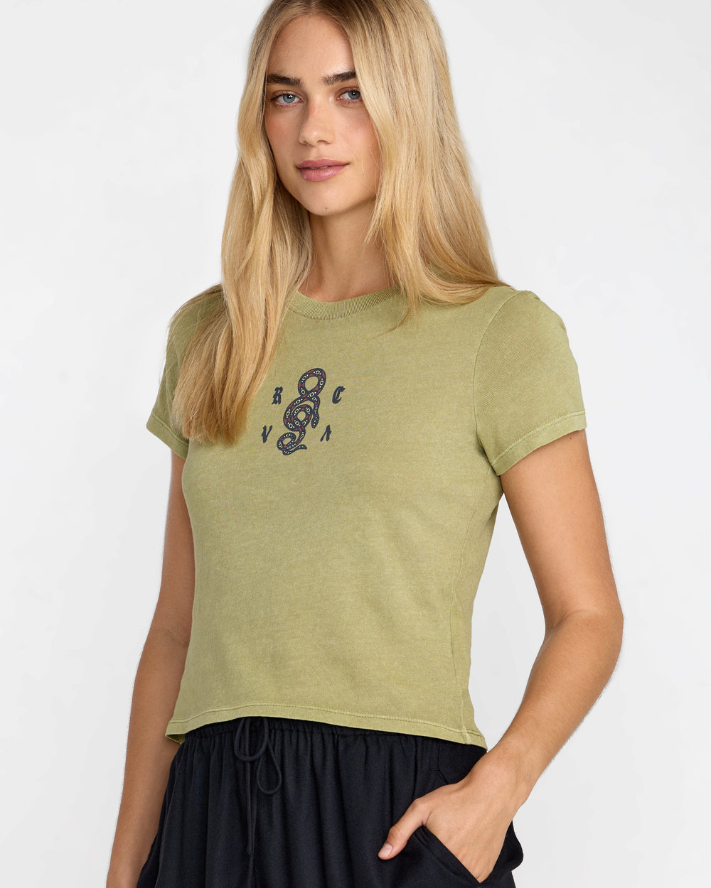 411 Tee - Sea Green | RVCA discount