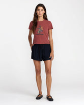 Don't Care 411 Tee - Madder Brown | RVCA outlet