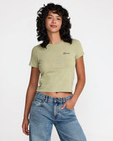 411 Tee - Sage Green | RVCA for sale