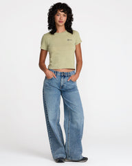 411 Tee - Sage Green | RVCA for sale