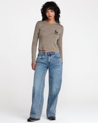 Fortune Long Sleeve Tee - Desert Taupe | RVCA near me