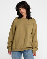 Baggie Boyfriend Pullover - Lentil Green | RVCA for sale