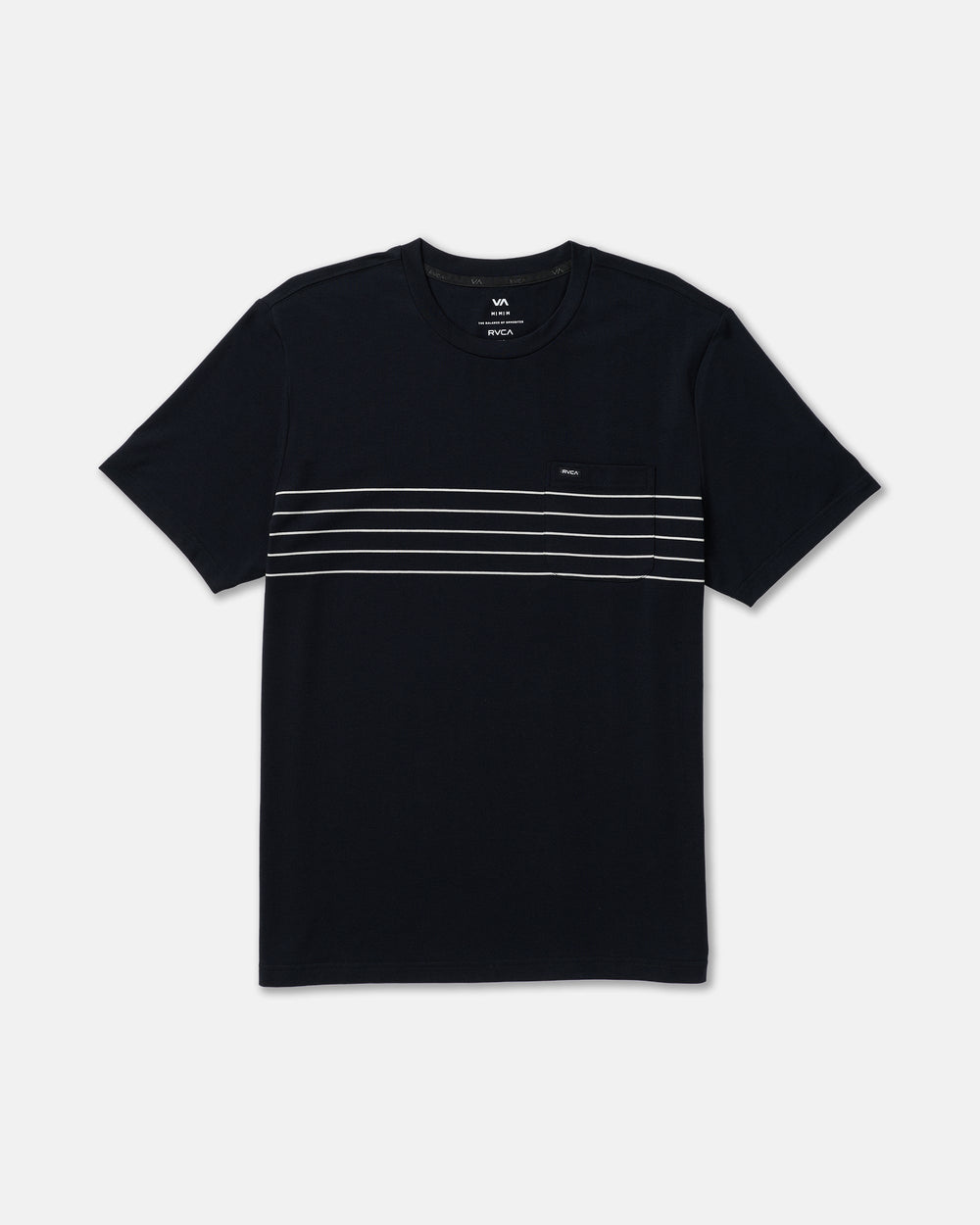Balance Pocket Stripe Tee - Black | RVCA discount