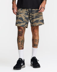 Yogger Recover 17" Shorts - Tiger Camo | RVCA for sale