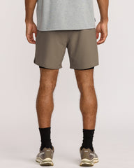 Yogger 2 In 1 Short 17" Short - Mushroom | RVCA outlet