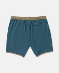 Yogger Stretch Contrast 17" Short - Duck Blue | RVCA on sale