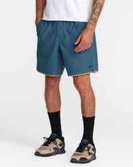 Yogger Stretch Contrast 17" Short - Duck Blue | RVCA on sale