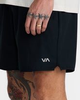 Yogger Stretch 17" Short - Black | RVCA on sale