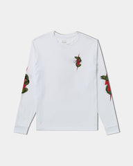 Shock Squad Long Sleeve Tee - White | RVCA on sale