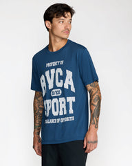 Walkout Short Sleeve Tee - Dark Denim | RVCA outlet