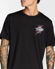 Tiger Shark Short Sleeve Tee - Black | RVCA sale