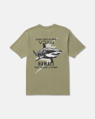 Tiger Shark Short Sleeve Tee - Covert Green | RVCA outlet