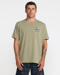 Tiger Shark Short Sleeve Tee - Covert Green | RVCA outlet
