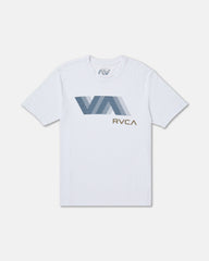 VA Blur Short Sleeve Tee - White | RVCA for sale