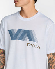 VA Blur Short Sleeve Tee - White | RVCA for sale