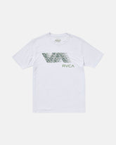 RVCA Blur Fill Short Sleeve Tee - White | RVCA US