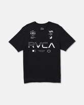 Split All Over Short Sleeve Tee - Black | RVCA for sale