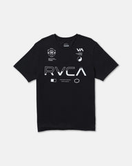 Split All Over Short Sleeve Tee - Black | RVCA for sale