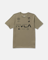 Split All Over Short Sleeve Tee - Covert Green | RVCA sale