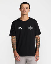 World Hex Short Sleeve Tee - Black | RVCA on sale