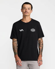World Hex Short Sleeve Tee - Black | RVCA on sale