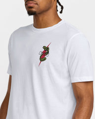 Shock Squad Short Sleeve Tee - White | RVCA for sale