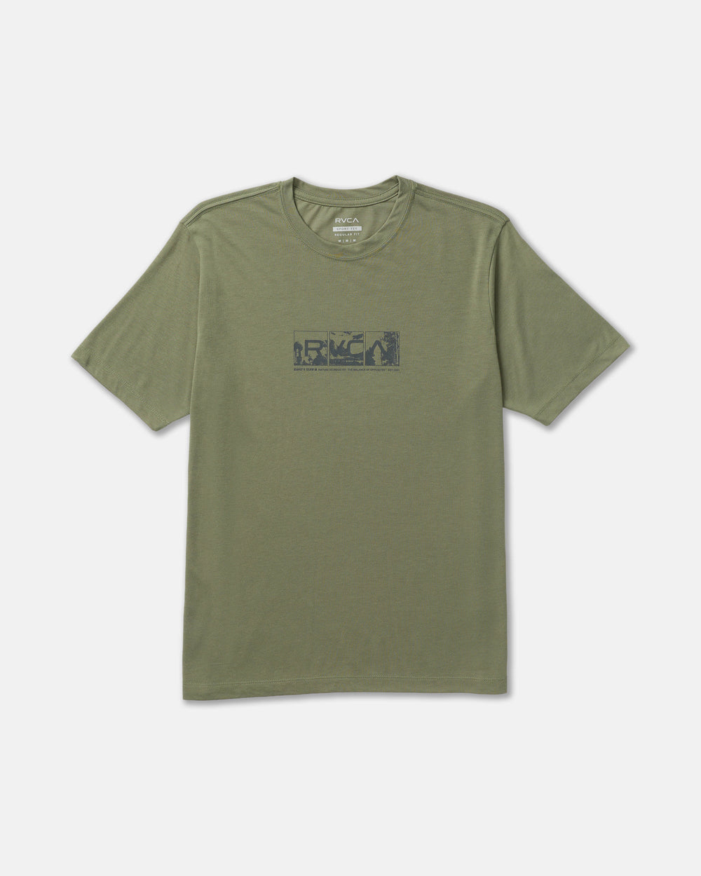 Tri Industry Short Sleeve Tee - Army | RVCA discount