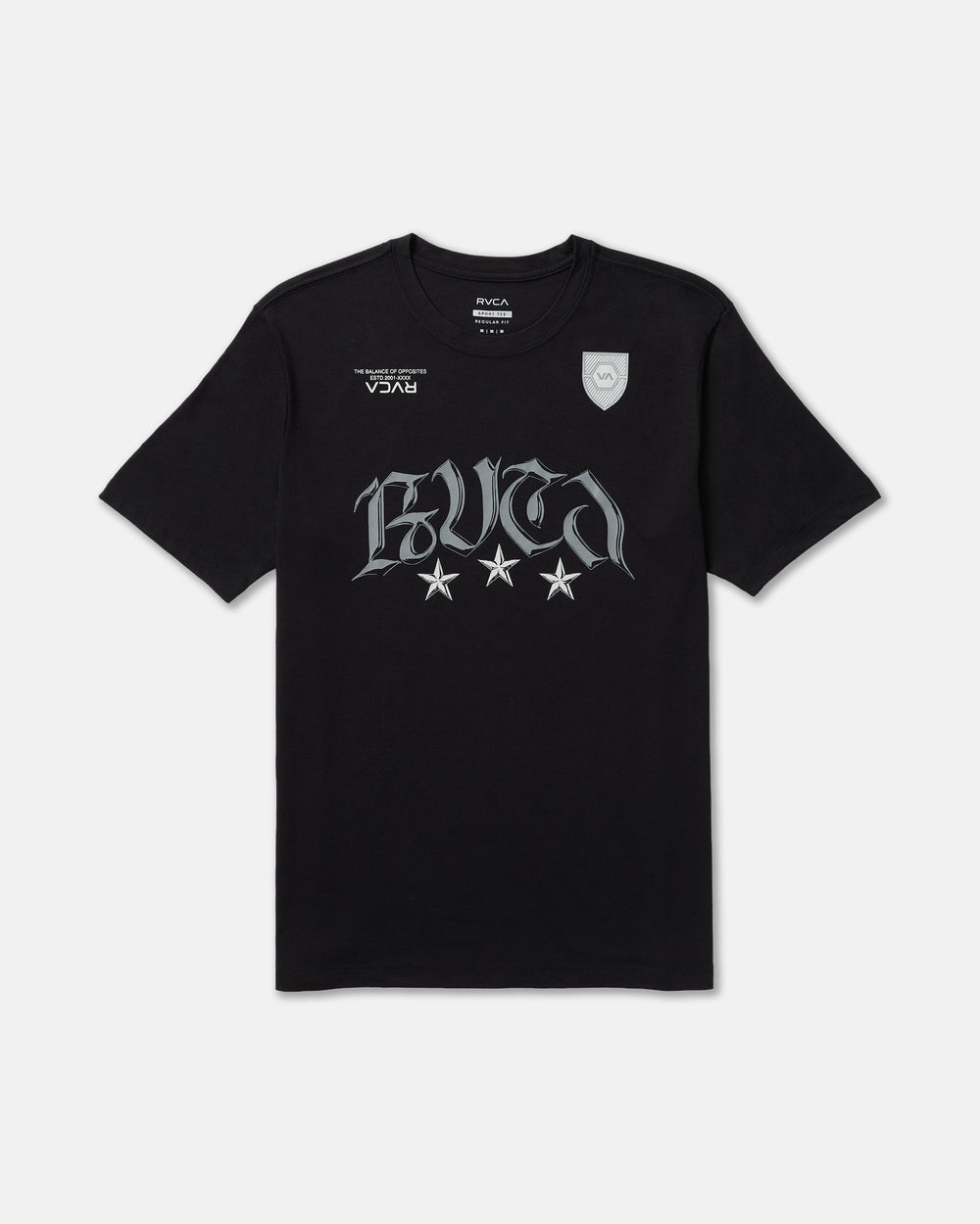 RVCA Star FC Short Sleeve Tee - Black | RVCA discount
