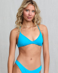 Solid Triangle Crossback Bikini Top - Blue Hawaii Solid | RVCA outlet
