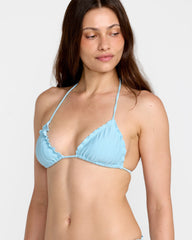 Pucker Halter Triangle - Crystal Blue | RVCA online