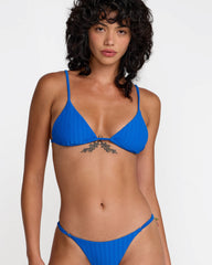 Pucker Triangle Bikini Top - Blue Belt | RVCA discount