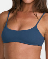 Costa Crinkle Bralette - Slate Blue | RVCA online