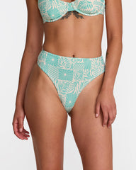 Sun Tides High Rise Skimpy Bikini Bottom - Aqua Haze | RVCA US