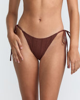 Sweetness Tie Side Skimpy Bikini Bottom - Mocha | RVCA US