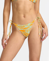 Summer Safari Tie Side Skimpy Bikini Bottom - Mango Yellow | RVCA on sale