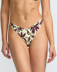 Paradiso Binded Ultra Skimpy Bikini Bottom - Lint Dark Floral | RVCA sale