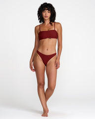 Micro Rib Ultra Skimpy Bikini Bottom - Madder Brown | RVCA near me