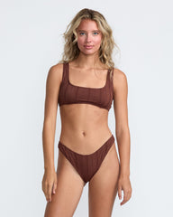 Sweetness Medium French Bikini Bottom - Mocha | RVCA online