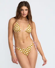 In The Groove Rev Medium French Bikini Bottom - Vintage Green | RVCA online