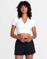 Sawyer Cotton Crinkle Short - Rvca Black | RVCA online