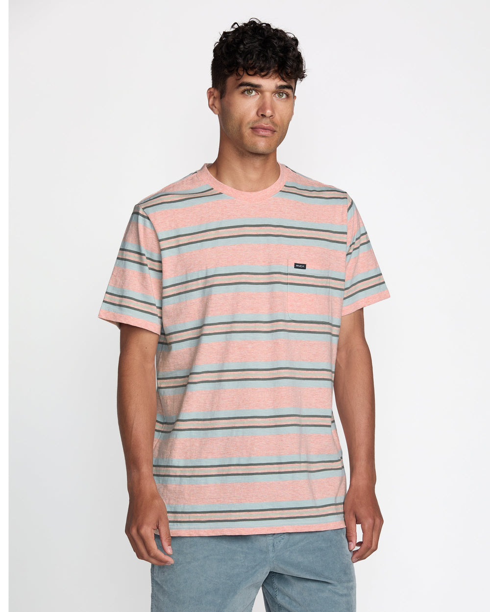 Magnolia Crew Short Sleeve Tee - Peach | RVCA for sale