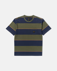 Dayshift Stripe Short Sleeve Tee - Moody Blue | RVCA on sale