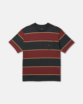 Dayshift Stripe Short Sleeve Tee - Pirate Black | RVCA discount