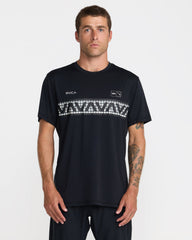 Hawaii Sport Vent Short Sleeve Tee - Black White | RVCA sale